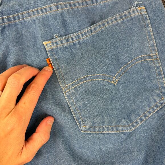 Vtg 80's Levi's Bootcut Orange Tab Denim Jeans Men's 36X36(34X29) Made In USA - Picture 14 of 15